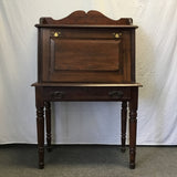 Vintage Solid Oak 1-Drawer Secretary Desk
