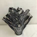 Signed Purple Glass Handkerchief Vase