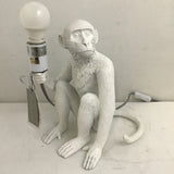 Modern Max Studio Home White Resin Monkey Table Lamp