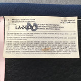 La-Z-Boy MCM Wood & Blue Upholstered Office Chair