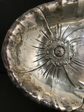 Vintage Art Nouveau Wallace Sterling Silver Oval Poppy Platter