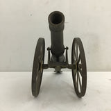 Vintage Miniature Replica Brass Cannon