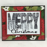 Eltimar Design Framed 8x10 "Merry Christmas Poinsettia" Artwork Print