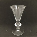 Vintage Signed Steuben 6" Crystal Trumpet Sherry Glass