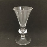 Vintage Signed Steuben 6" Crystal Trumpet Sherry Glass