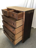 Vintage Craftsman Solid Oak 6-Drawer Chest of Drawers