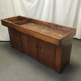 Vintage Rustic Solid Pine 3-Drawer Dry Sink