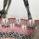 Adriana Cárdenas B. Handmade "Rosa Crochet" Quilted Bag