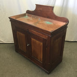 Vintage Solid Cedar 1-Cabinet Copper-Basin Dry Sink