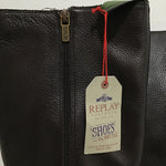 New With Tags! Replay "Mabel" Brown Vegan Leather Boots