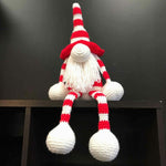 Mama Hatsy Medium Red & White Crochet Gnome