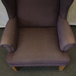 Modern Akin Ind. Purple Upholstered Wingback Armchair