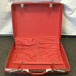 Vintage Samsonite Red Plastic Suitcase