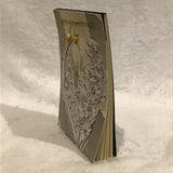 Twin Cat Gray & White Botanical Print 50-Page Notepad