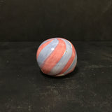 Single Retired Mackenzie-Childs Peppermint Swirl Ceramic Knob