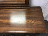 Vintage Broyhill Solid & Veneer Oak 9-Drawer Dresser