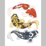 Marika Chew "Koi Fish" 9x12 Signed Art Print