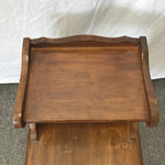Pair of Vintage Federal Solid Cherry 2-Tier End Tables