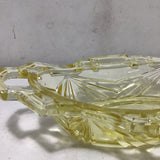 Vintage Indiana Glass Yellow Glass Pickle Bowl