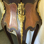 Pair of Tall Mahogany Veneer 2-Tier Plant Stands