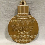Eltimar Design "Merry Christmas" Bulb Wood Board Holiday Artwork