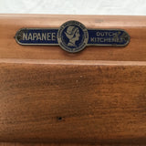 Vintage Coppes Bros & Zook Solid Maple & White Enamel Hoosier