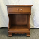 Vintage Ward Cherry Veneer 2-Tier Night Stand
