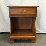 Vintage Ward Cherry Veneer 2-Tier Night Stand