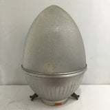 Vintage 1940's Industrial General Electric Egg-Shaped Street Light Shade