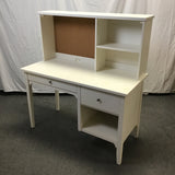 Pottery Barn Kids Simply White "Morgan" Storage Desk & Hutch Set