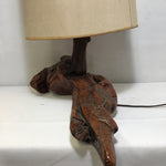 Vintage Cypress Driftwood Table Lamp