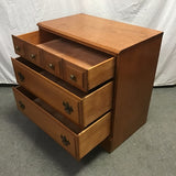 Vintage Federal Solid Cherry 3-Drawer Chest of Drawers