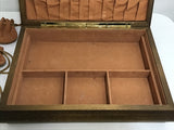 Vintage MCM Jay Import Co. Rosewood & Velvet Jewelry Box