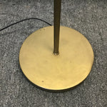 Vintage MCM Gold Metal Gooseneck Floor Lamp