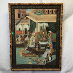 Framed Original Batik Lifestyle Painting