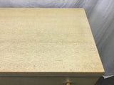 Vintage MCM Tan-Painted Walnut Veneer 5-Drawer Chest of Drawer