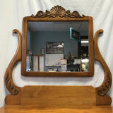 Vintage Craftsman Solid Maple 4-Drawer Dresser & Mirror