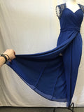 New With Tags! Alex Evenings Dark Marine Faux-Wrap Dress