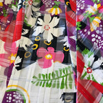 Vintage 70's Leo Narducci Floral Plaid Shift Dress