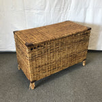 Vintage Cane Flat-Top Chest