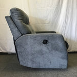 Modern Blue Upholstered Recliner