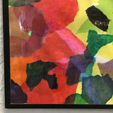 Framed Original Tissue Paper Collage