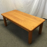 Vintage Craftsman Solid & Veneer Oak Coffee Table