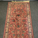 Modern Kashimar Red Floral 3x13.5 Runner