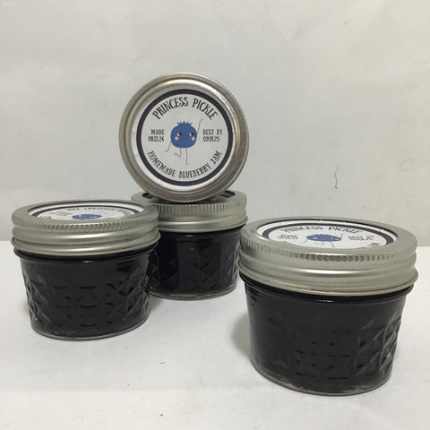 Princess Pickle Locally Grown & Made 1/4 Pint Blueberry Jam