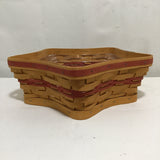2001 Longaberger Christmas Collection Woven Solid Maple "Shining Star" Basket