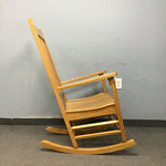 Modern Solid Tropical Wood Slat-Wood Rocking Chair