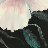 Vintage Signed Original Pink Flower Painting