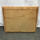Vintage Mirror-Framed Original Crane Silk Screen Print