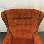 Bitnage Best Chairs Orange Wingback Swivel Rocking Chair